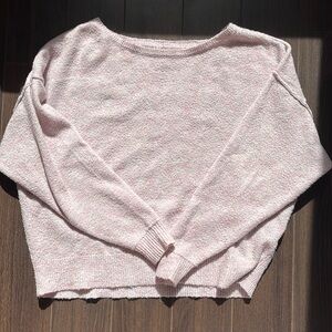 baggy off the shoulder sweater